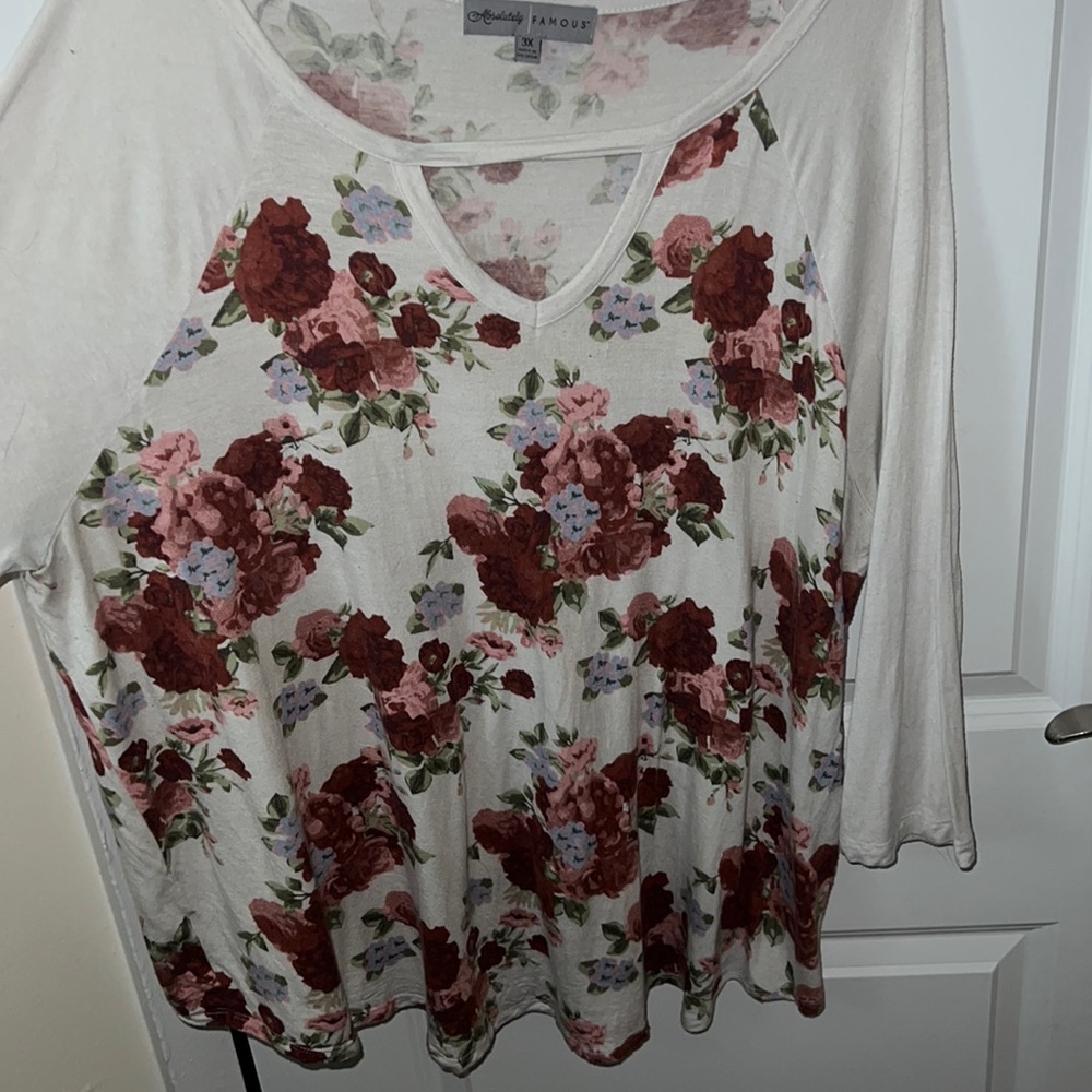 Boutique blouse with v neck